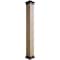 Ekena Millwork Hand Hewn Endurathane Faux Wood Non-Tapered Square Column Wrap w/Faux Iron Capital & Base, 6"W x 9'H COLUHH06X108IRUF - alternate 1